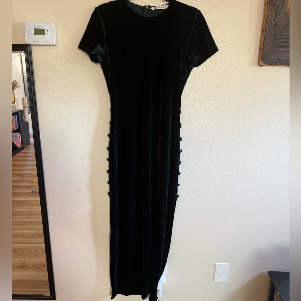 Zara Black Long Sleeve Dress